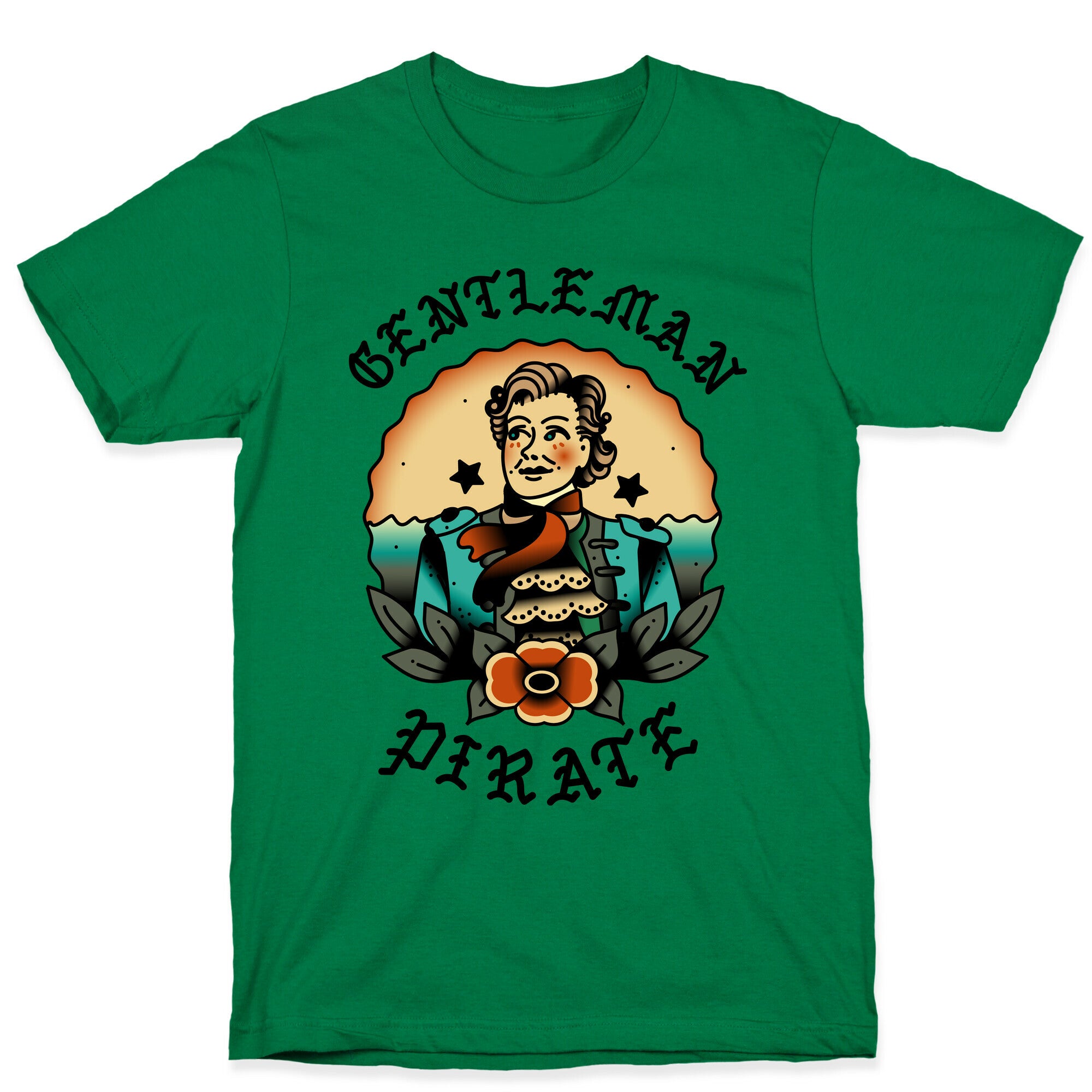 Gentleman Pirate Sailor Jerry Tattoo T-Shirt