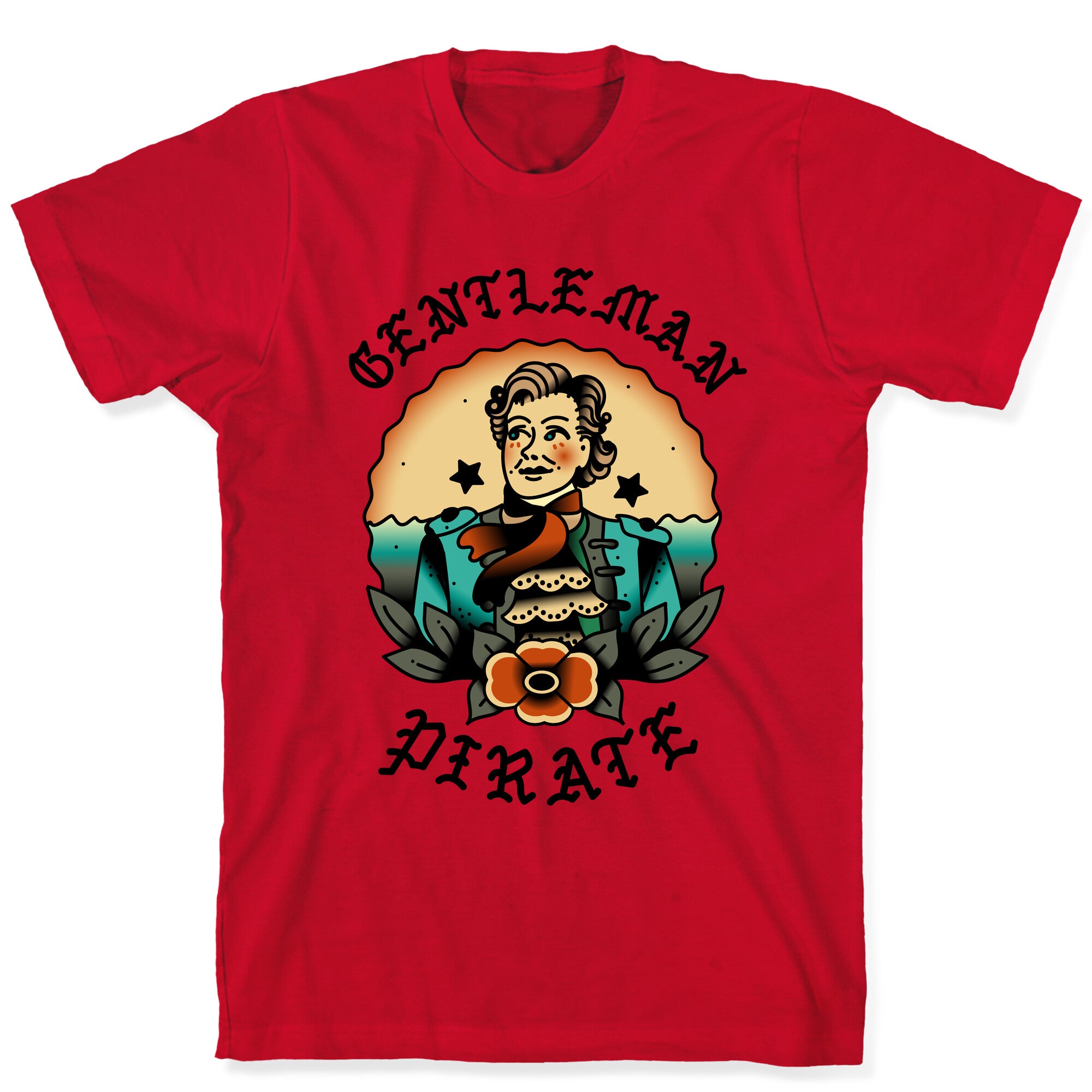 Gentleman Pirate Sailor Jerry Tattoo T-Shirt
