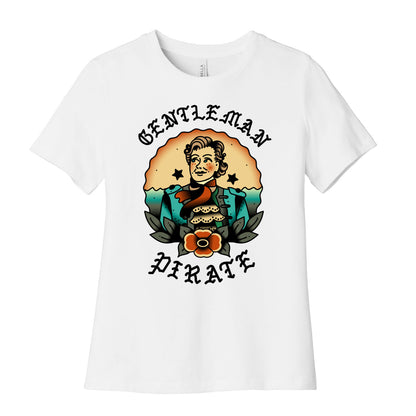 Gentleman Pirate Sailor Jerry Tattoo Women's Cotton Tee