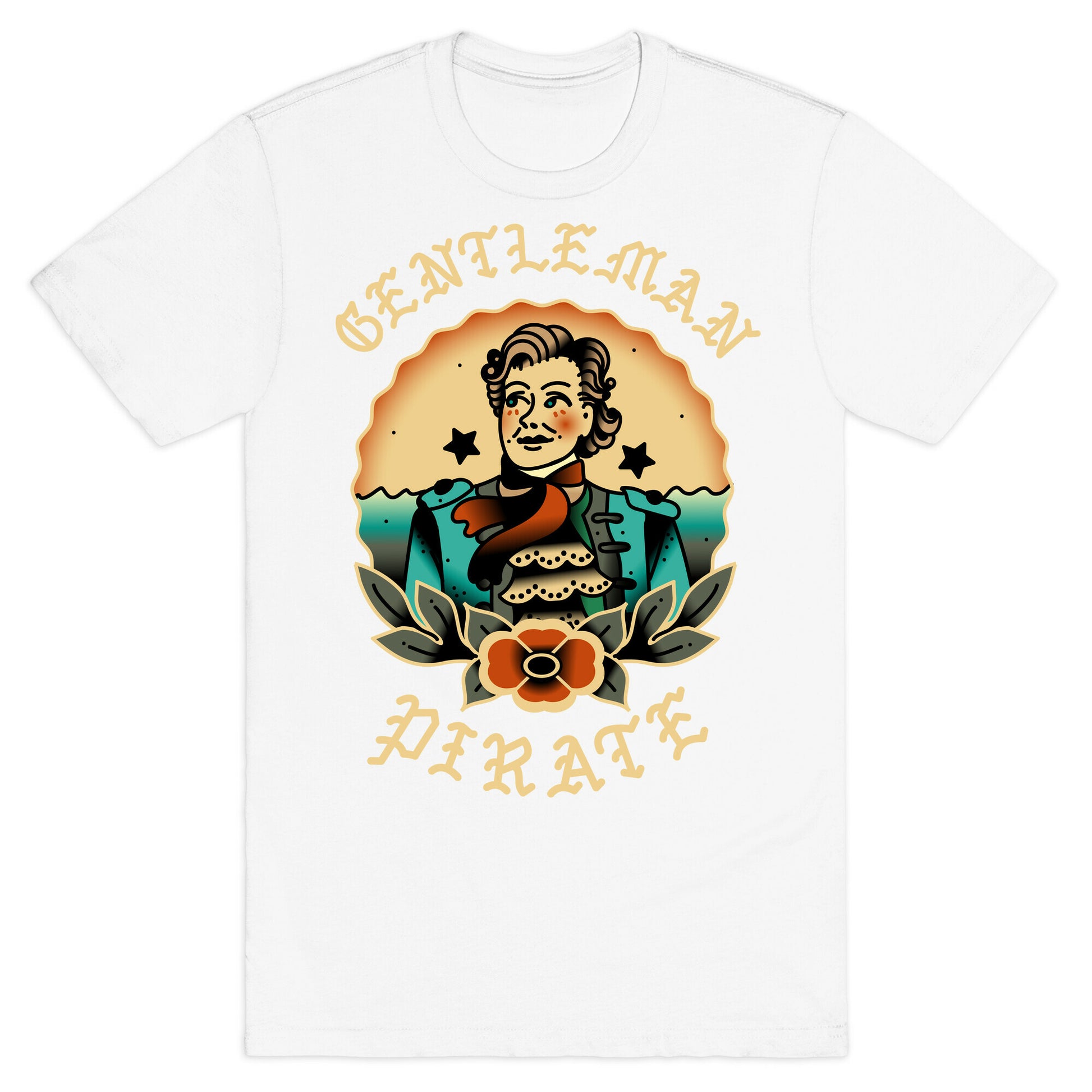 Gentleman Pirate Sailor Jerry Tattoo T-Shirt