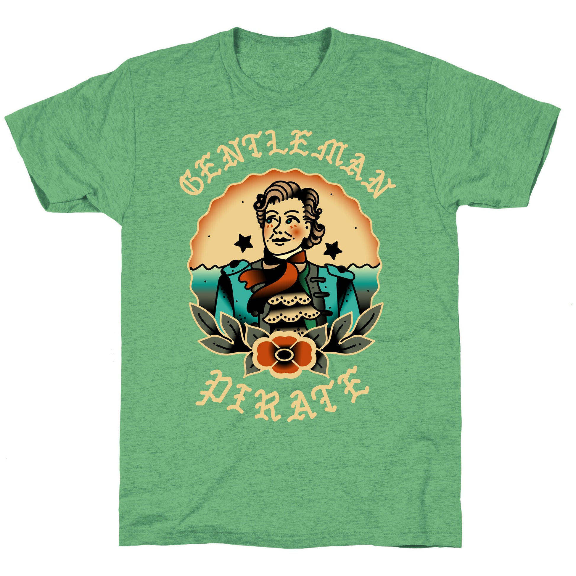 Gentleman Pirate Sailor Jerry Tattoo Unisex Triblend Tee