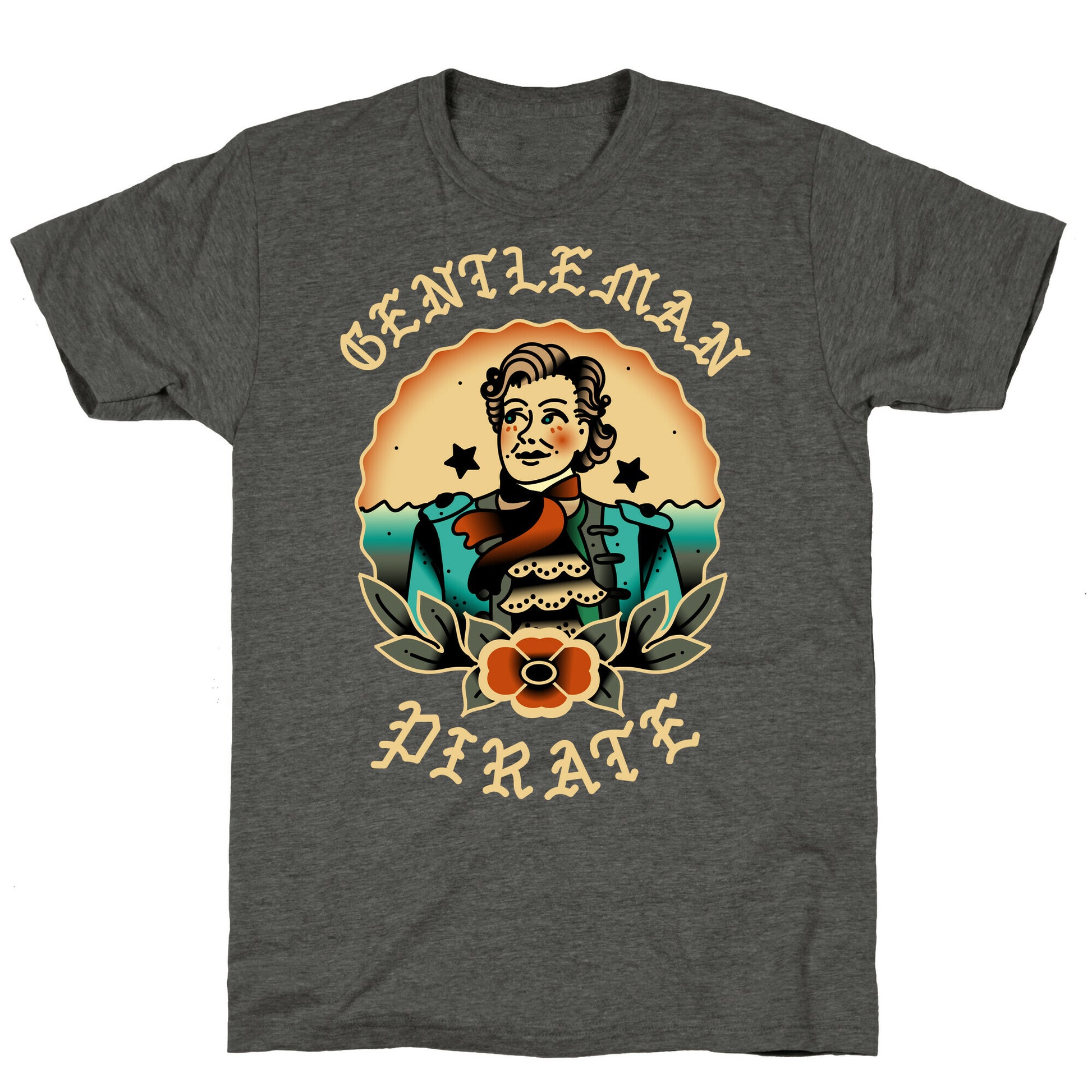 Gentleman Pirate Sailor Jerry Tattoo Unisex Triblend Tee