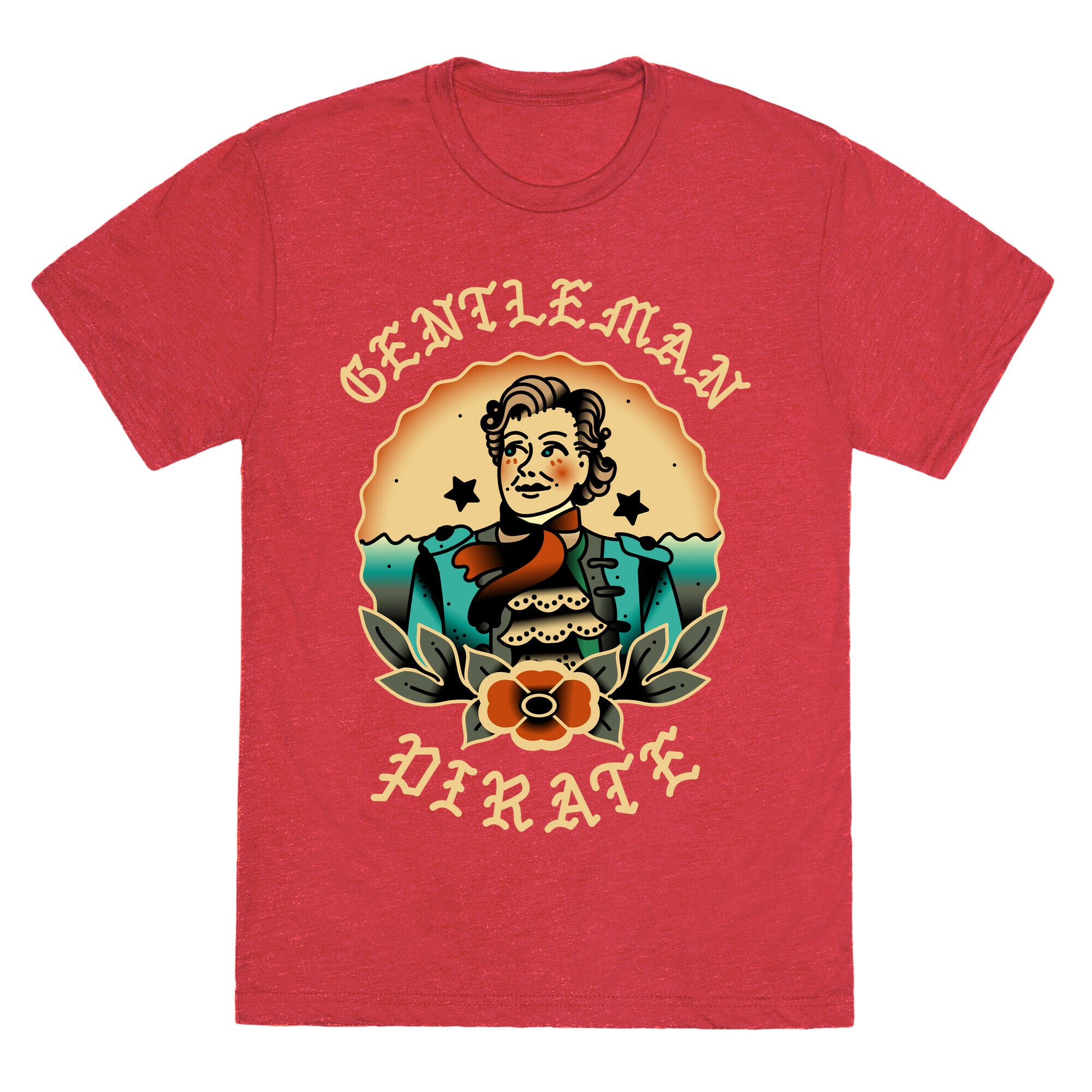 Gentleman Pirate Sailor Jerry Tattoo Unisex Triblend Tee