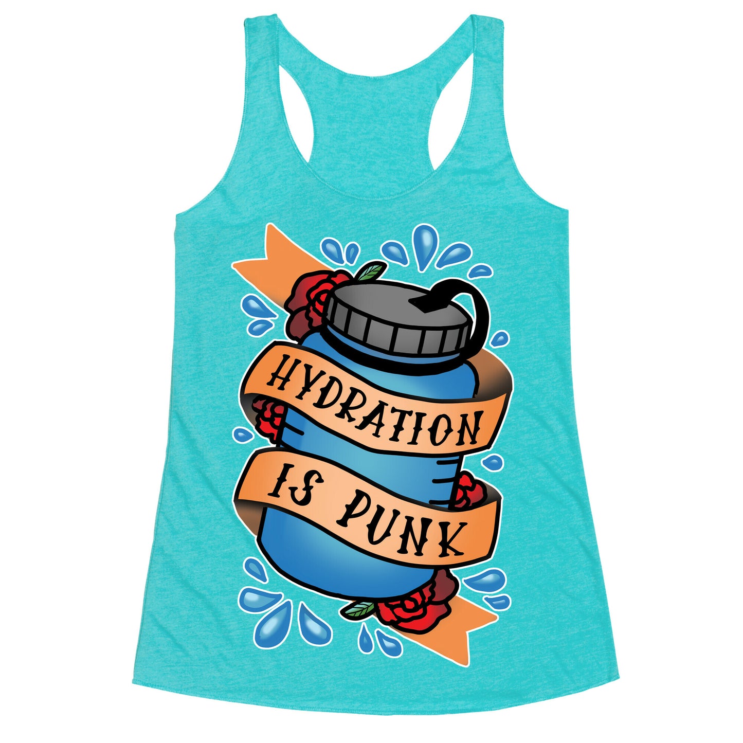 Hydration Is Punk Racerback Tank