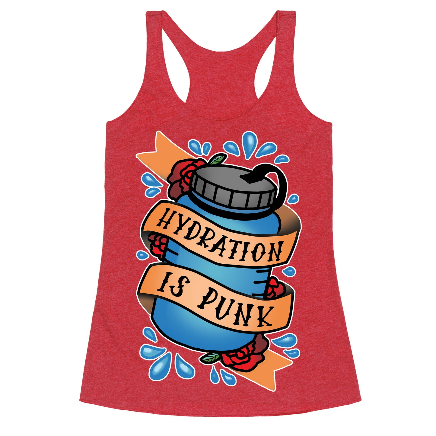 Hydration Is Punk Racerback Tank