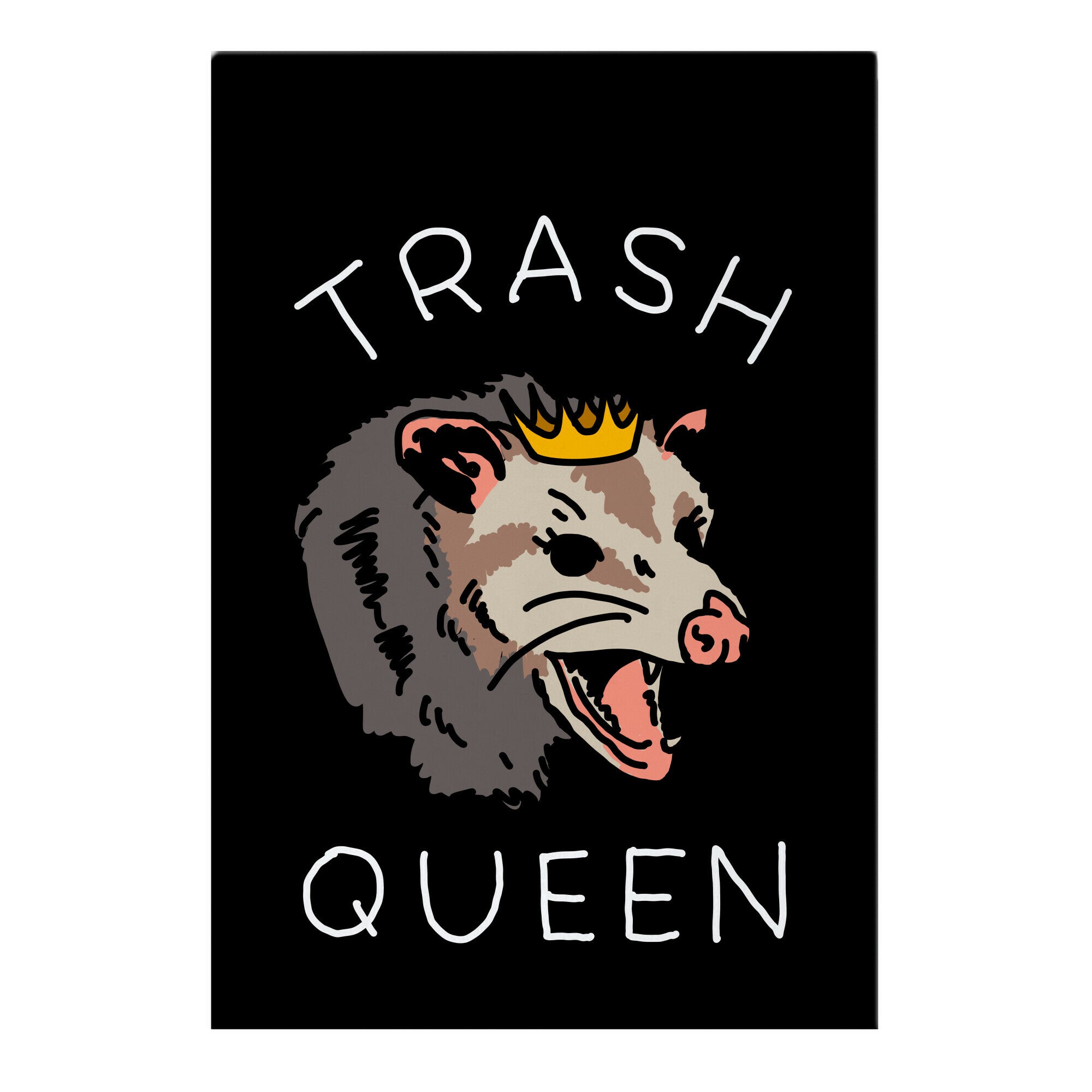 Trash Queen Garden Flag