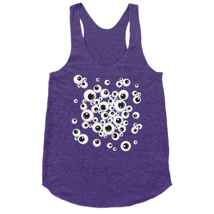 Googly Eye Pattern Racerback Tank