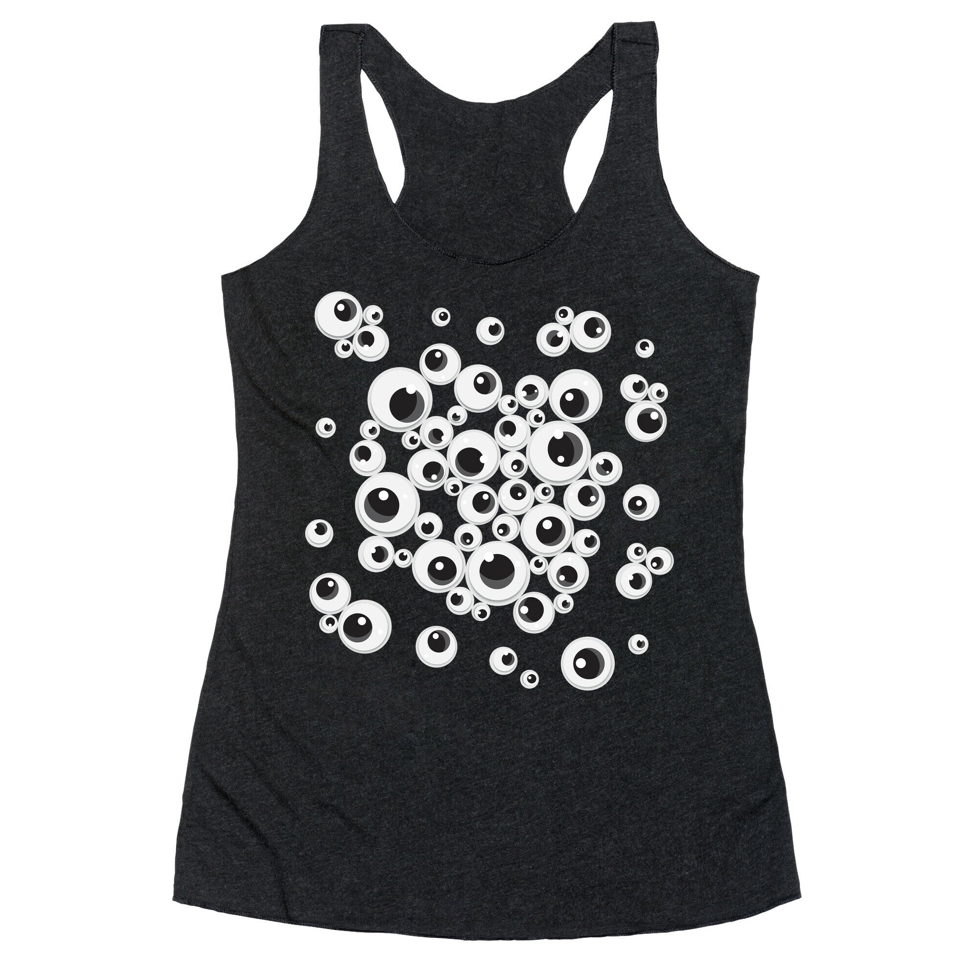 Googly Eye Pattern Racerback Tank