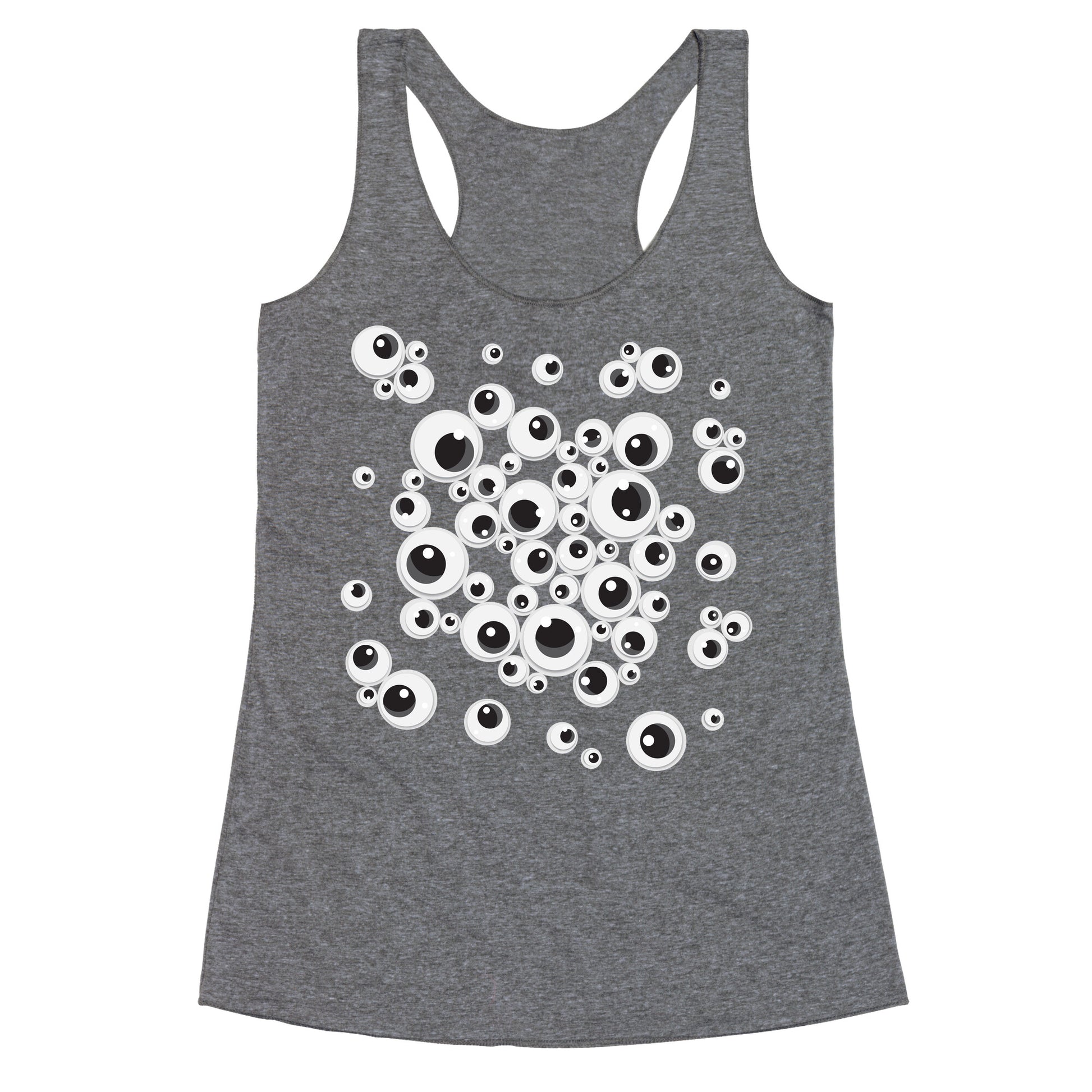 Googly Eye Pattern Racerback Tank