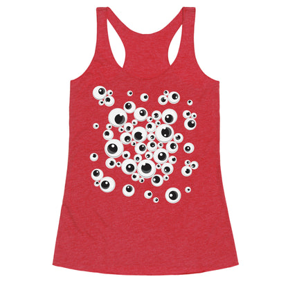 Googly Eye Pattern Racerback Tank