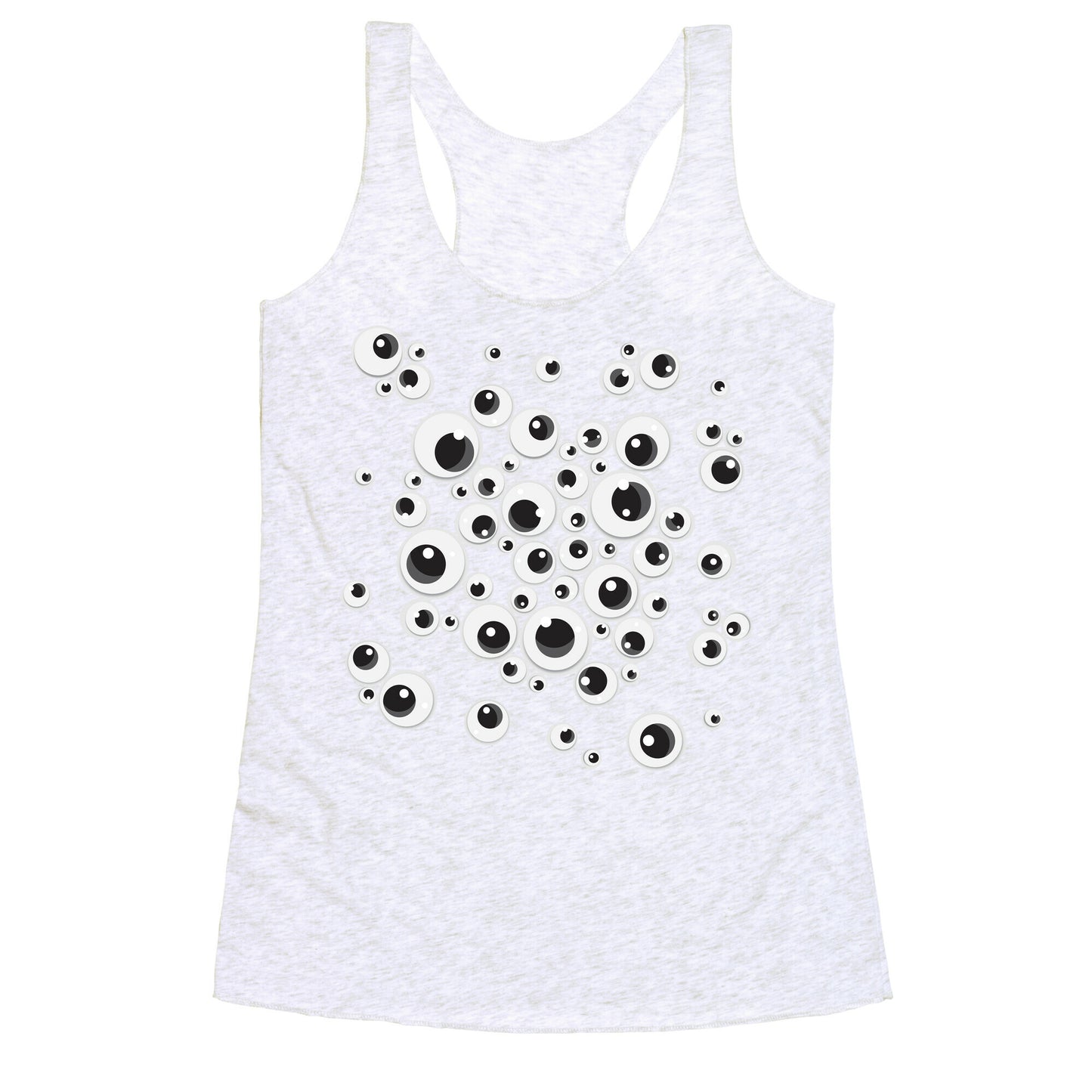 Googly Eye Pattern Racerback Tank
