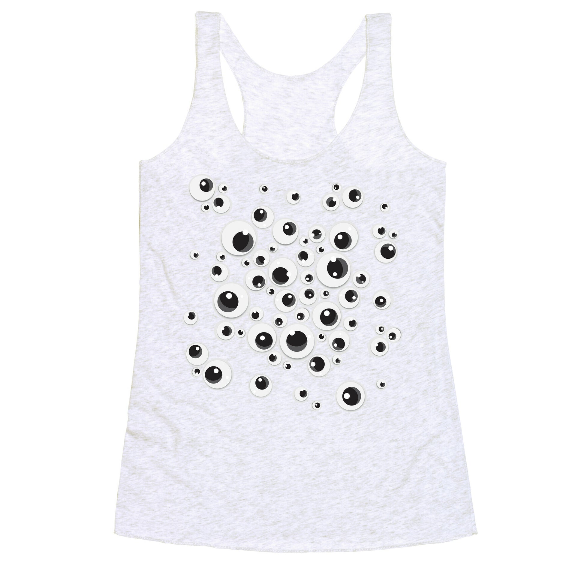 Googly Eye Pattern Racerback Tank