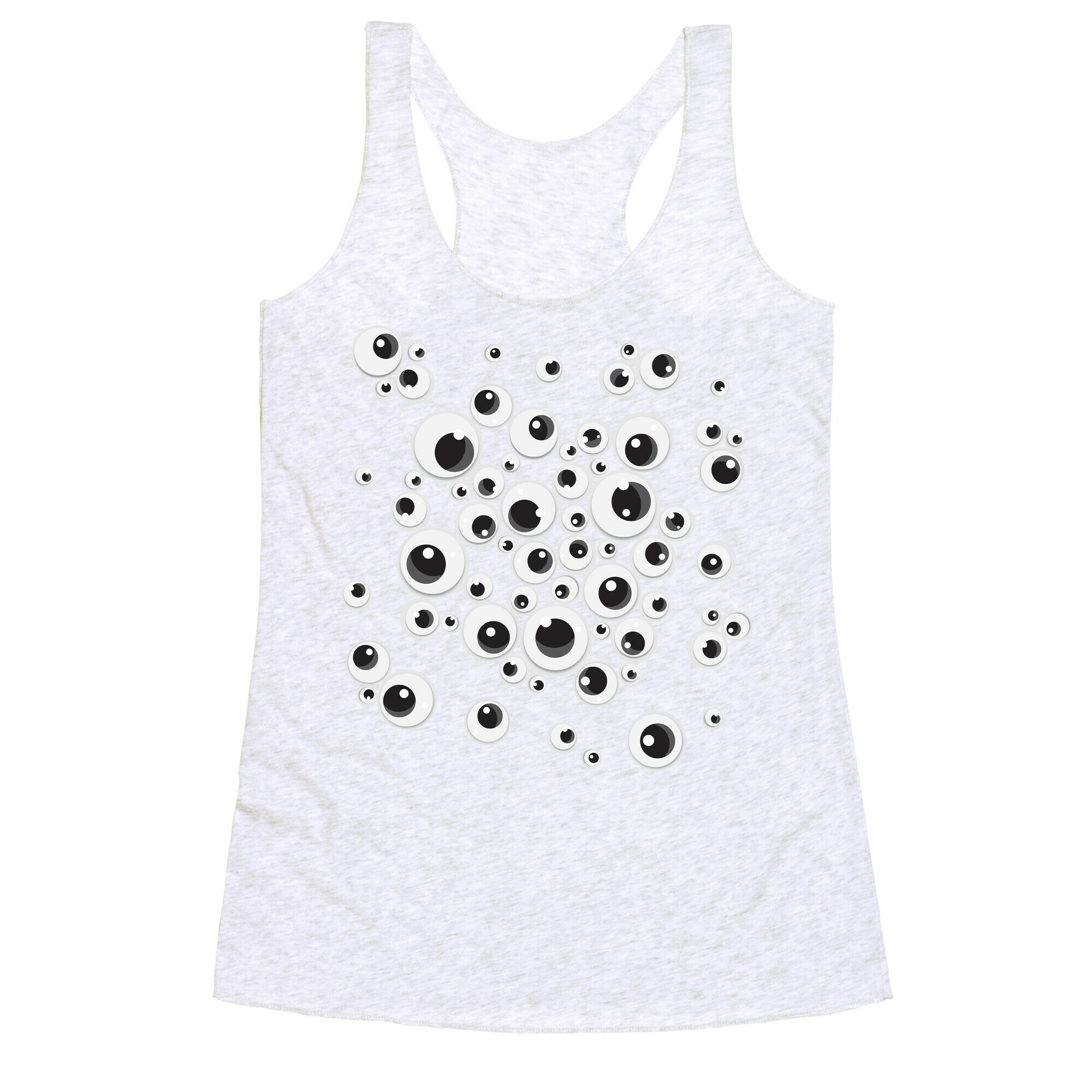 Googly Eye Pattern Racerback Tank