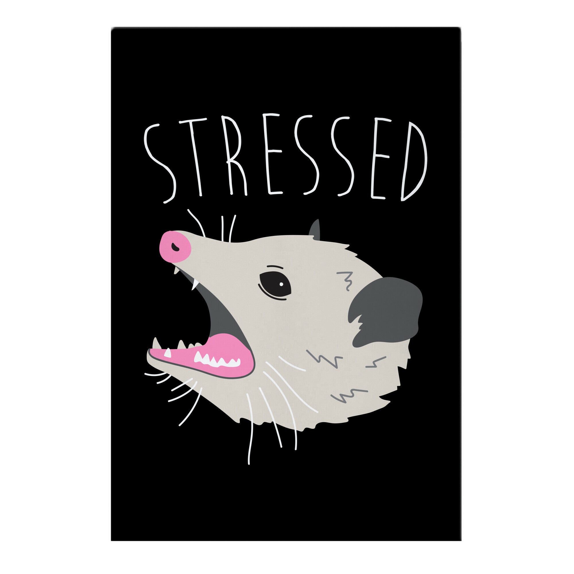 Stressed Opossum Garden Flag