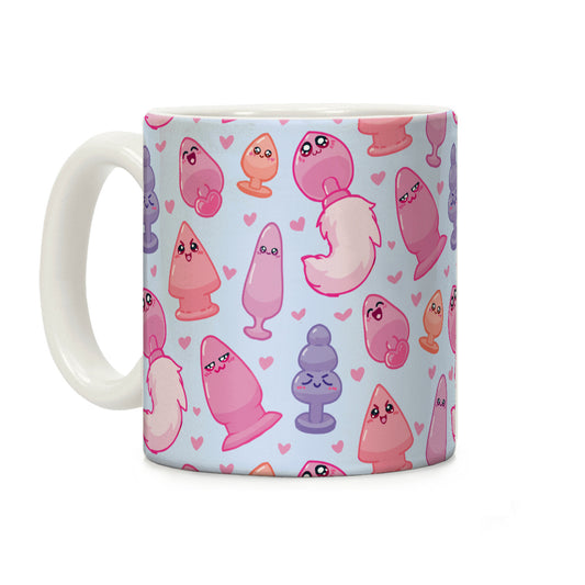 Kawaii Buttplug Pattern Coffee Mug