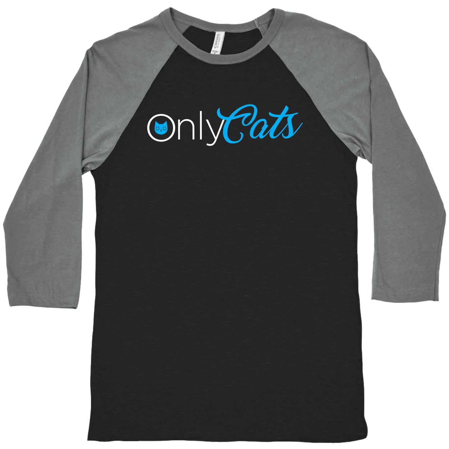 OnlyCats Parody Baseball Tee