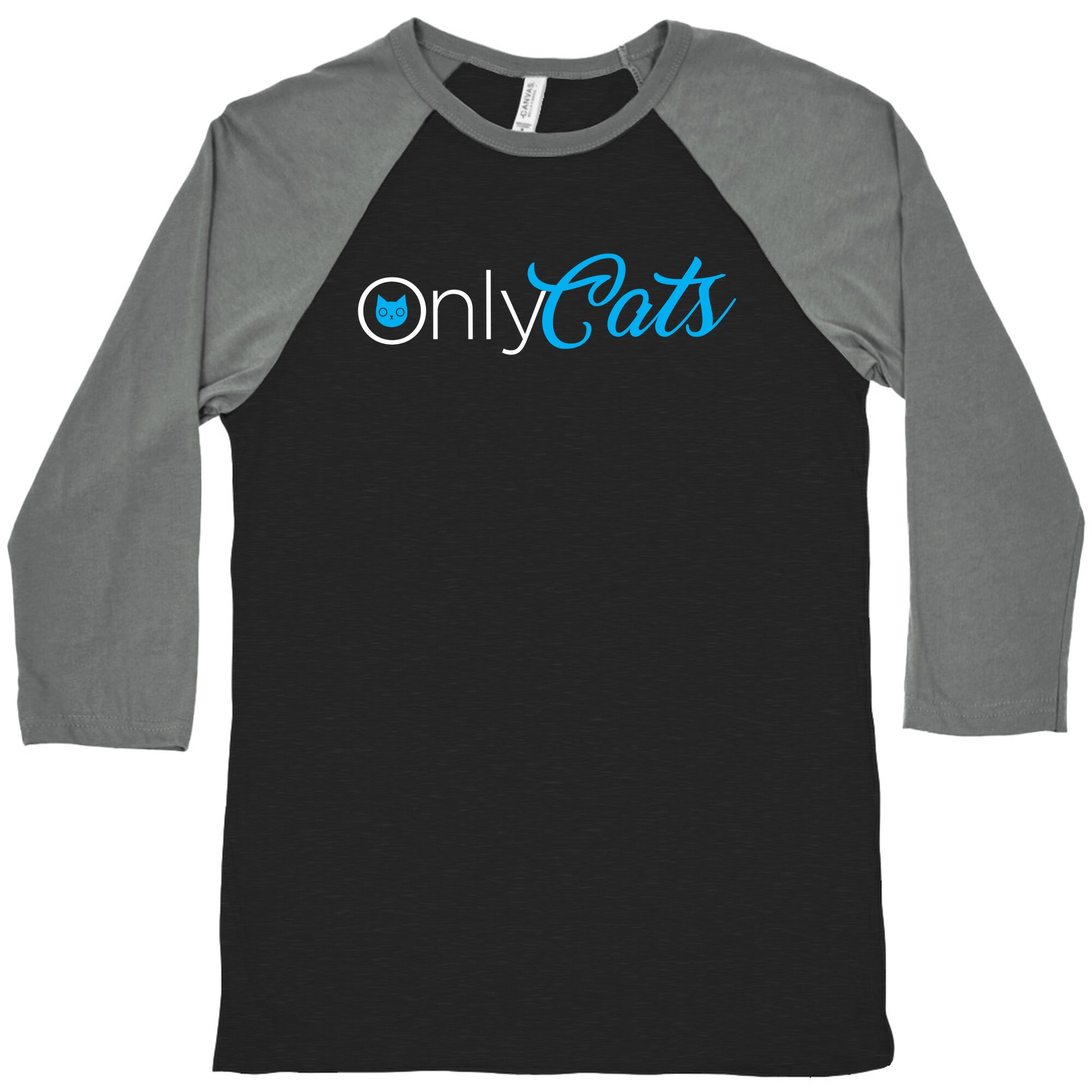 OnlyCats Parody Baseball Tee