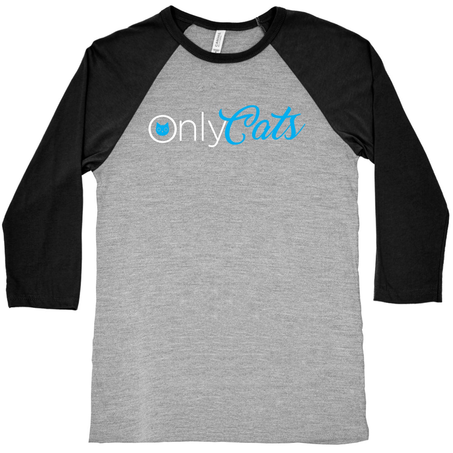 OnlyCats Parody Baseball Tee