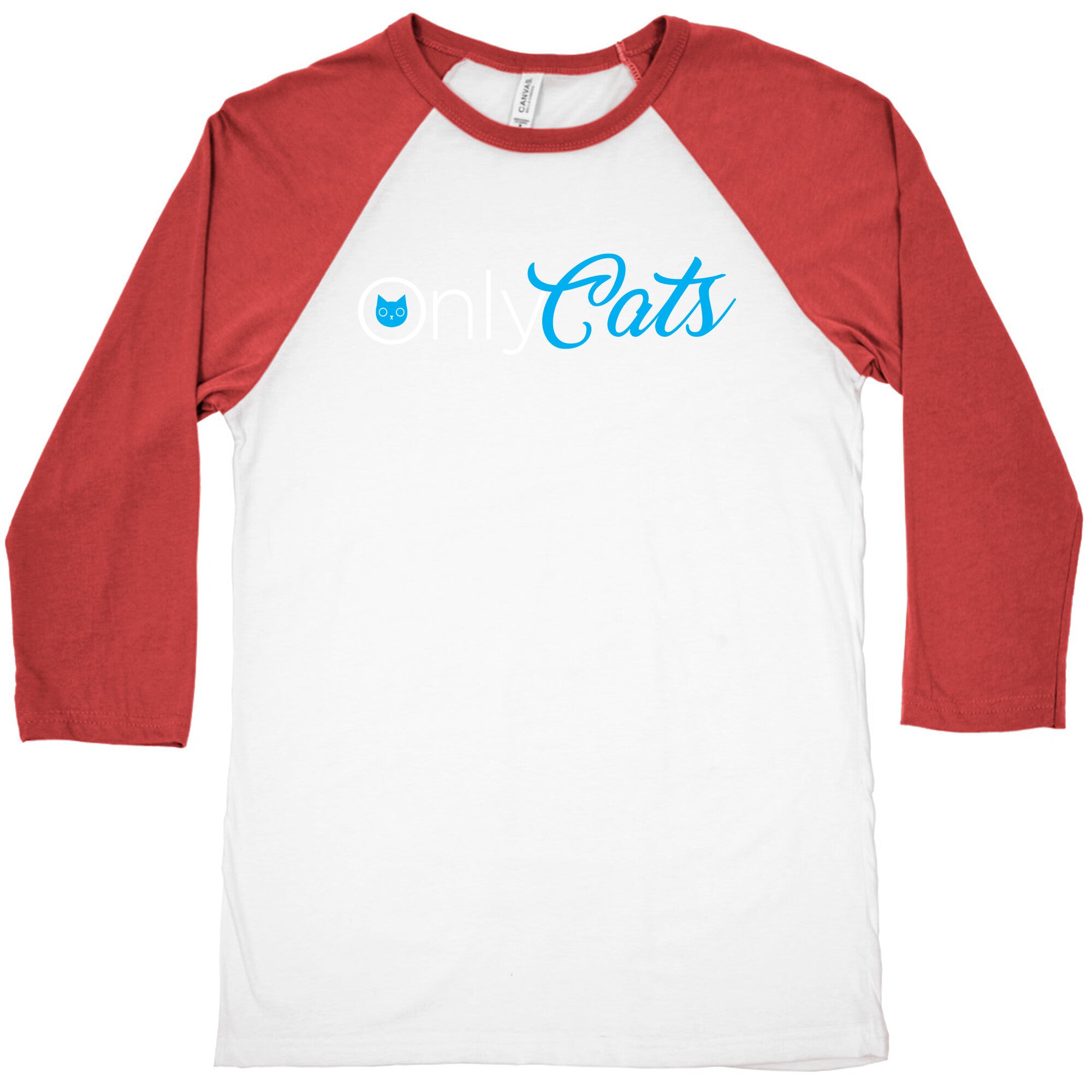 OnlyCats Parody Baseball Tee