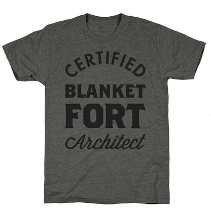 Certified Blanket Fort Architect Unisex Triblend Tee