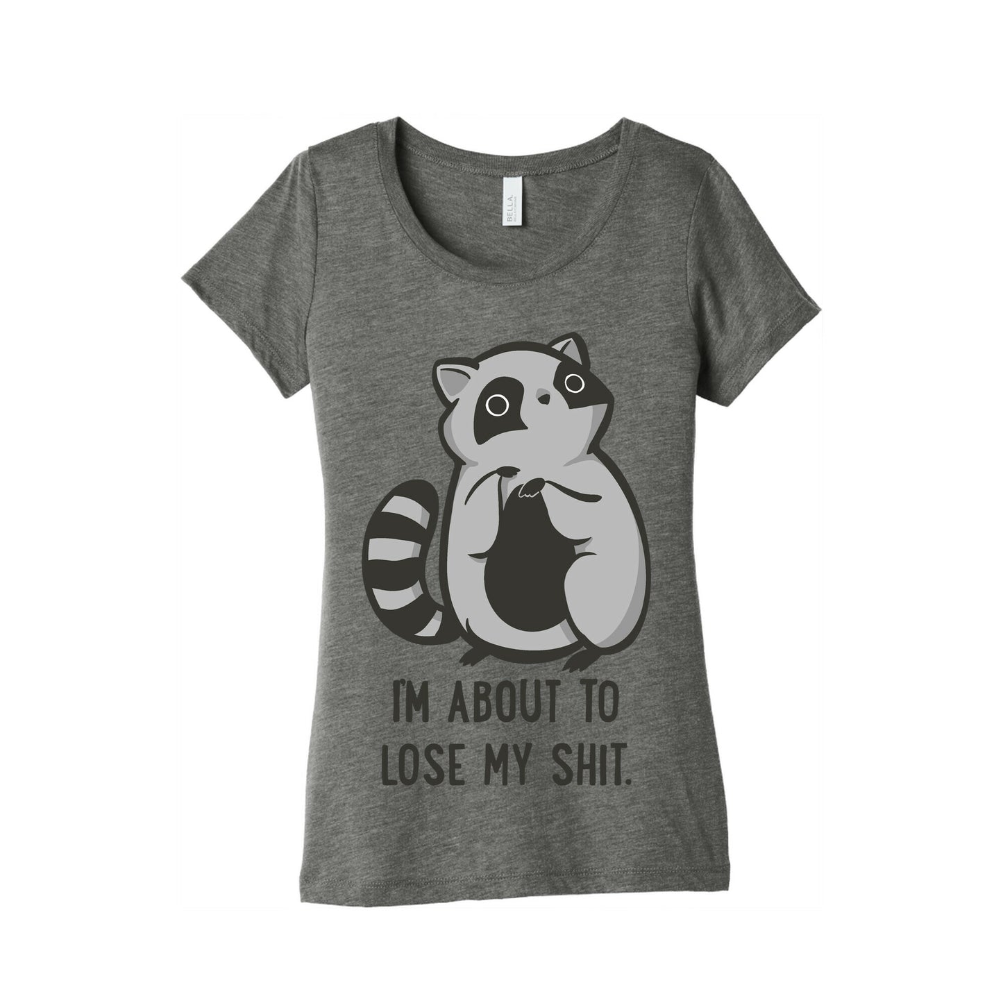 I'm About To Lose My Shit Raccoon Women's Triblend Tee