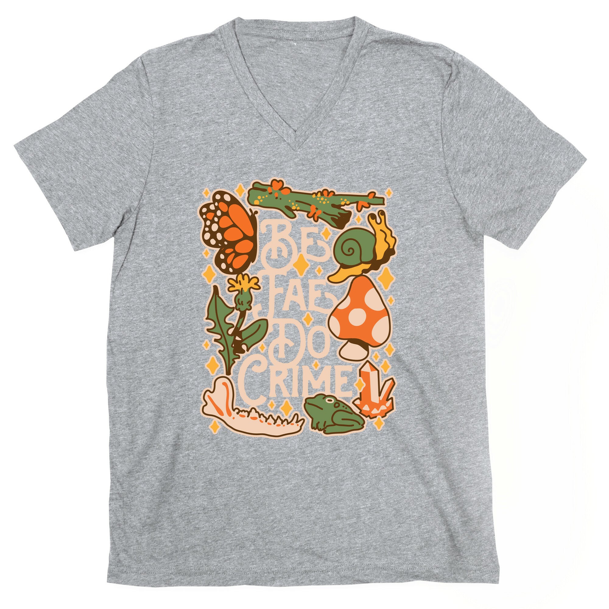 Be Fae Do Crime  V-Neck