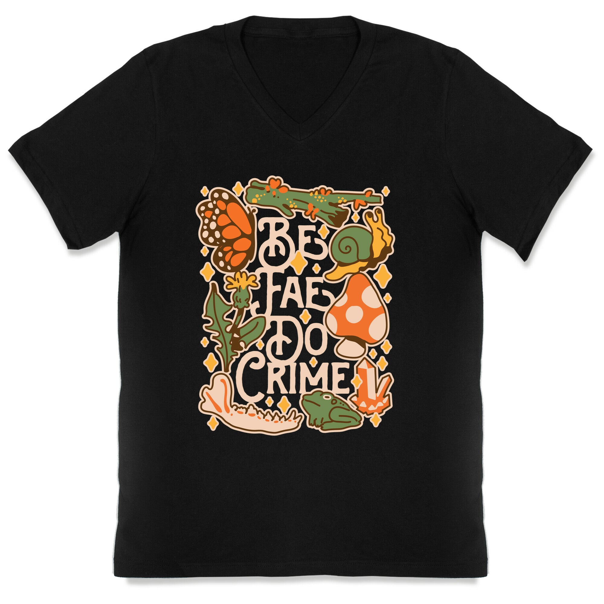 Be Fae Do Crime  V-Neck