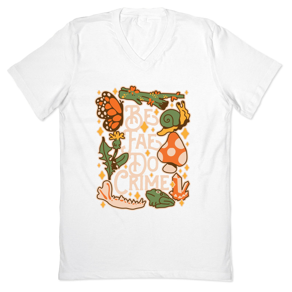 Be Fae Do Crime  V-Neck