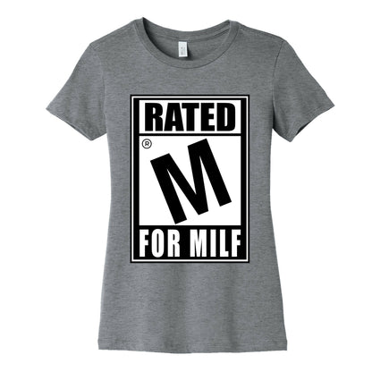 Rated M For Milf Parody Women's Cotton Tee