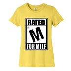 Rated M For Milf Parody Women's Cotton Tee