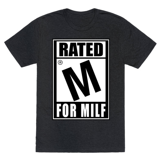 Rated M For Milf Parody Unisex Triblend Tee