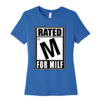 Rated M For Milf Parody Women's Cotton Tee