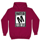 Rated M For Milf Parody Hoodie