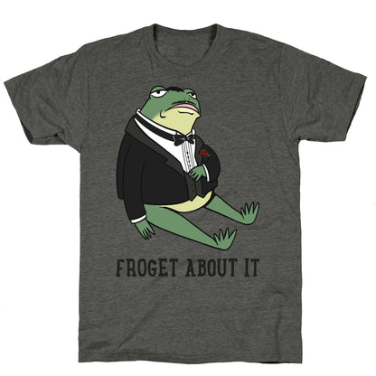Froget About It Frog Mafia Parody Unisex Triblend Tee
