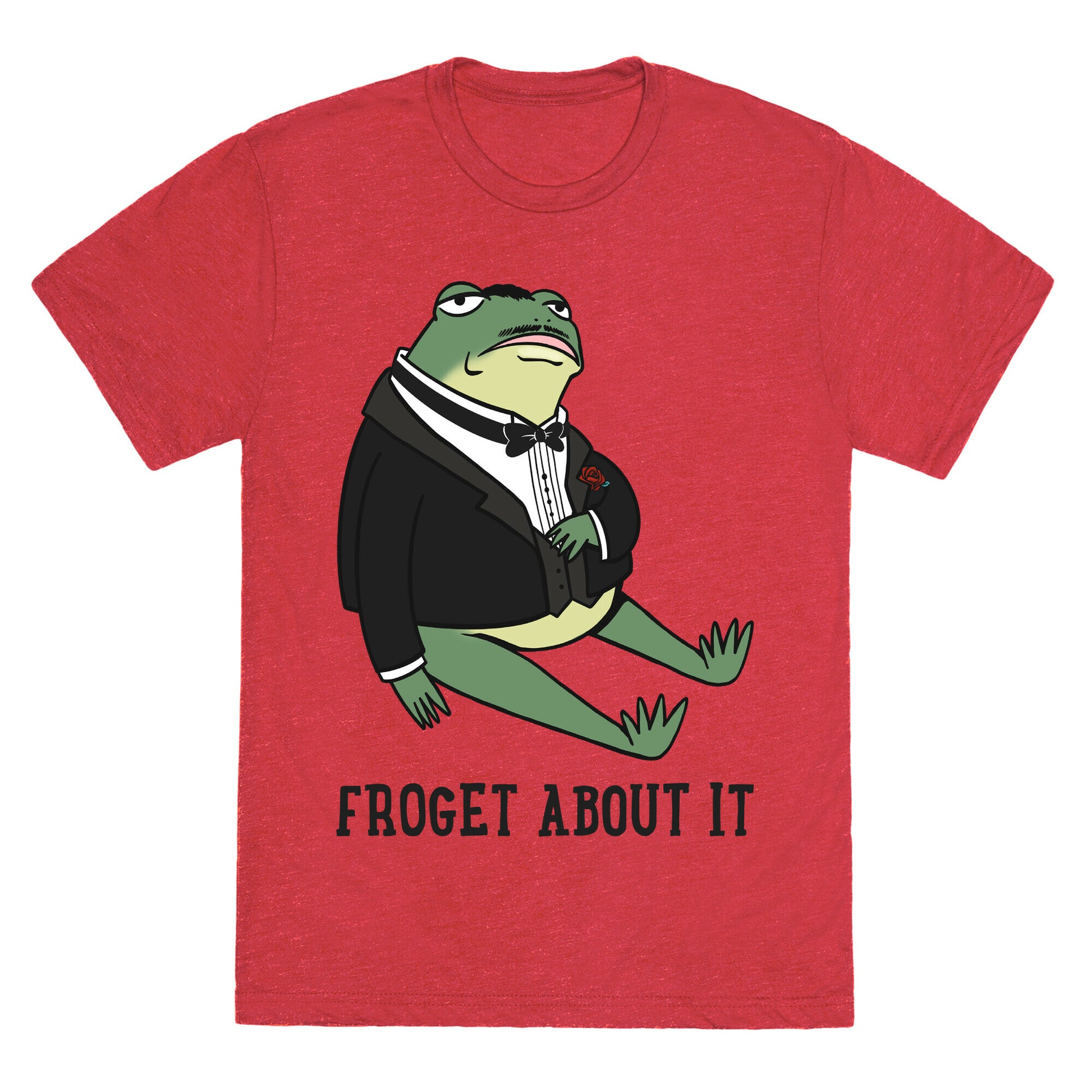 Froget About It Frog Mafia Parody Unisex Triblend Tee