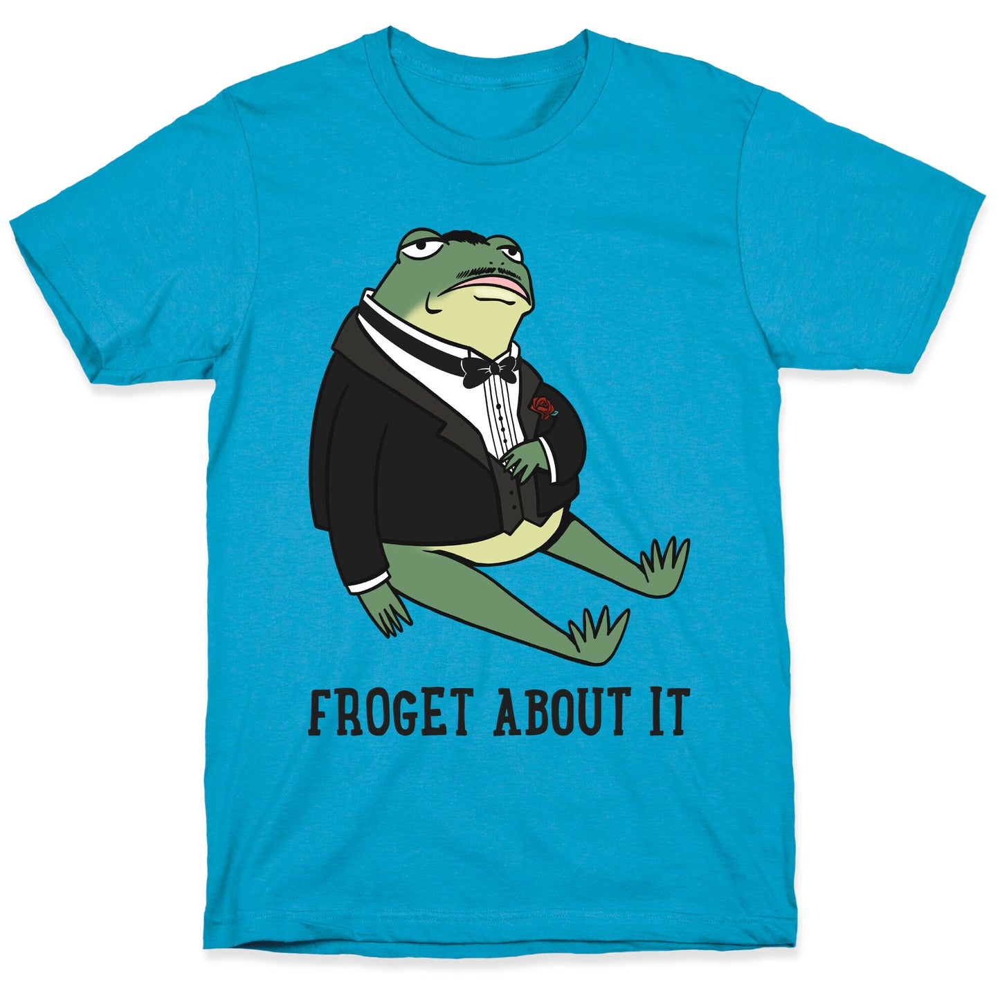 Froget About It Frog Mafia Parody Unisex Triblend Tee