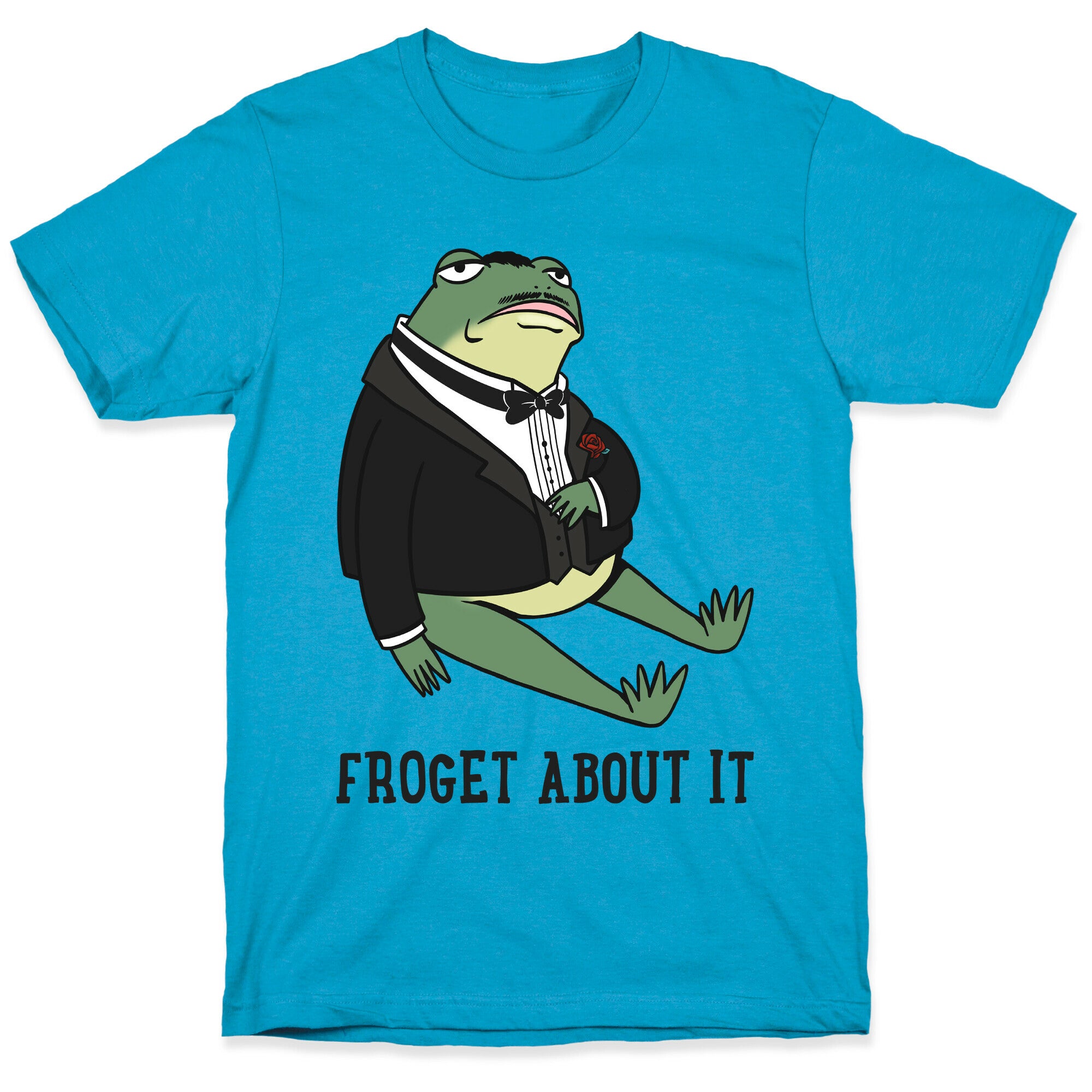 Froget About It Frog Mafia Parody Unisex Triblend Tee