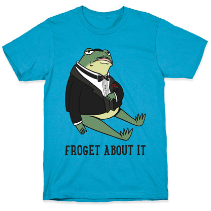 Froget About It Frog Mafia Parody Unisex Triblend Tee