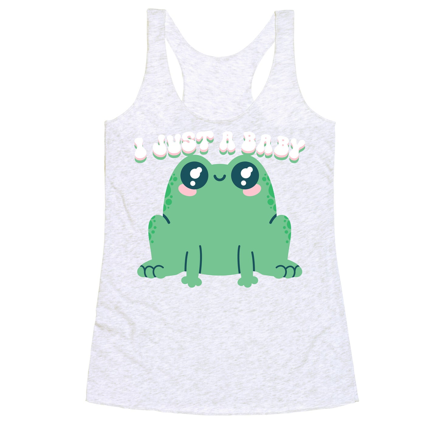 I Just A Baby Frog Racerback Tank