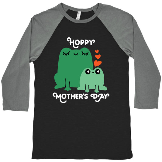 Hoppy Mother's Day Frogs Baseball Tee