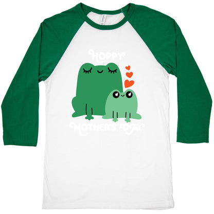 Hoppy Mother's Day Frogs Baseball Tee