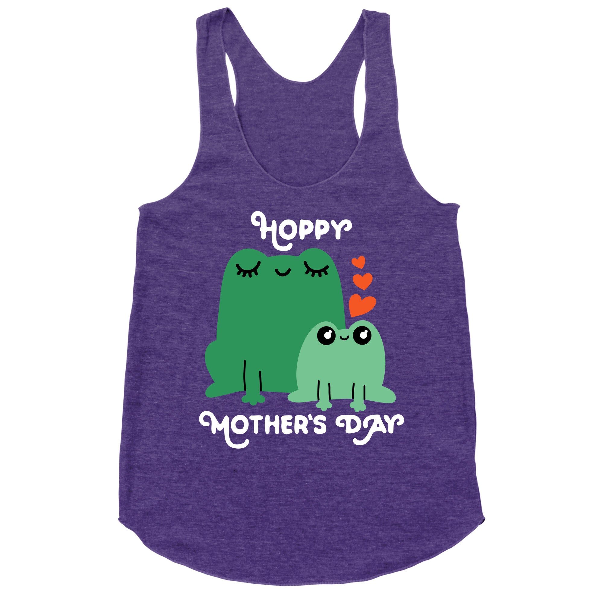 Hoppy Mother's Day Frogs Racerback Tank