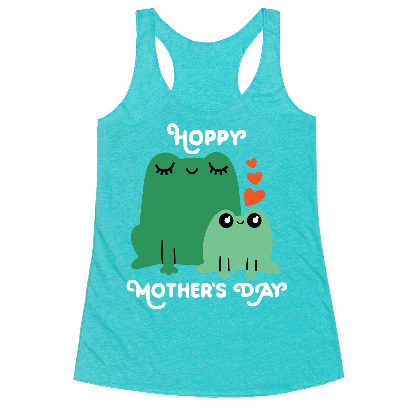 Hoppy Mother's Day Frogs Racerback Tank