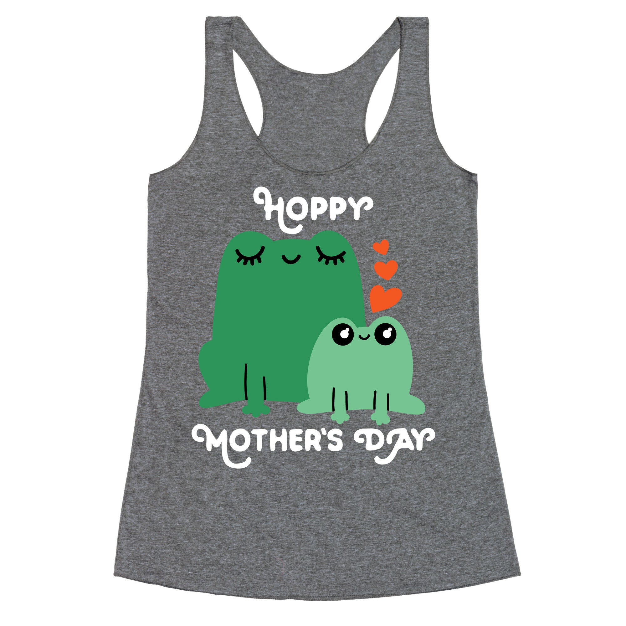 Hoppy Mother's Day Frogs Racerback Tank