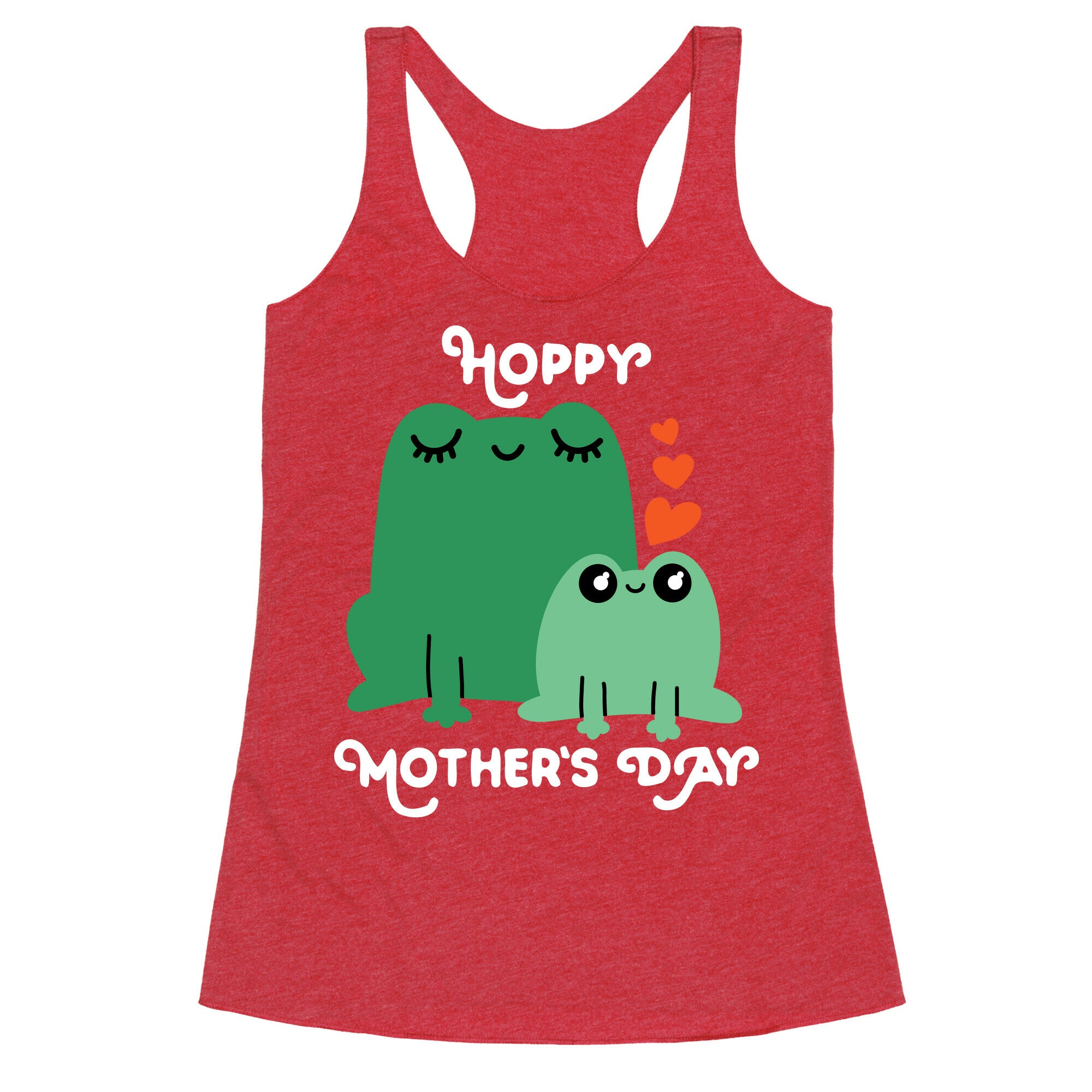 Hoppy Mother's Day Frogs Racerback Tank