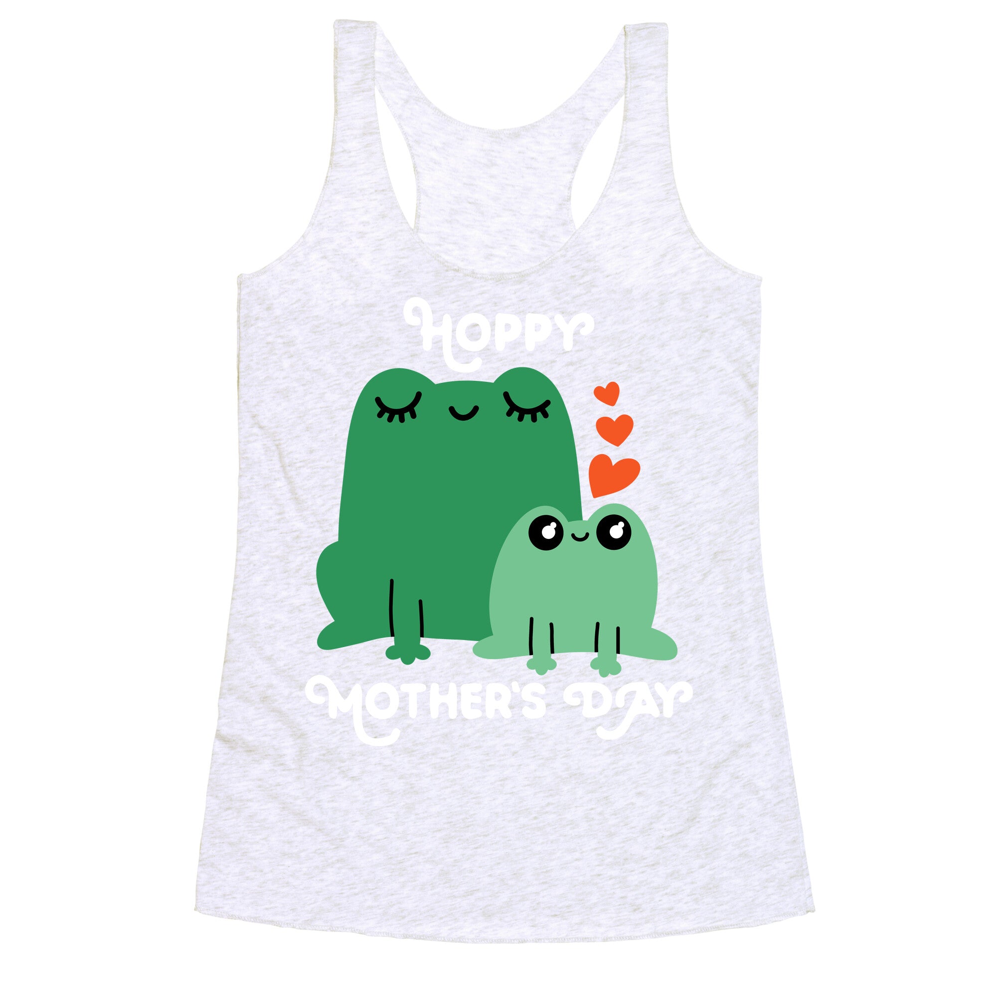 Hoppy Mother's Day Frogs Racerback Tank