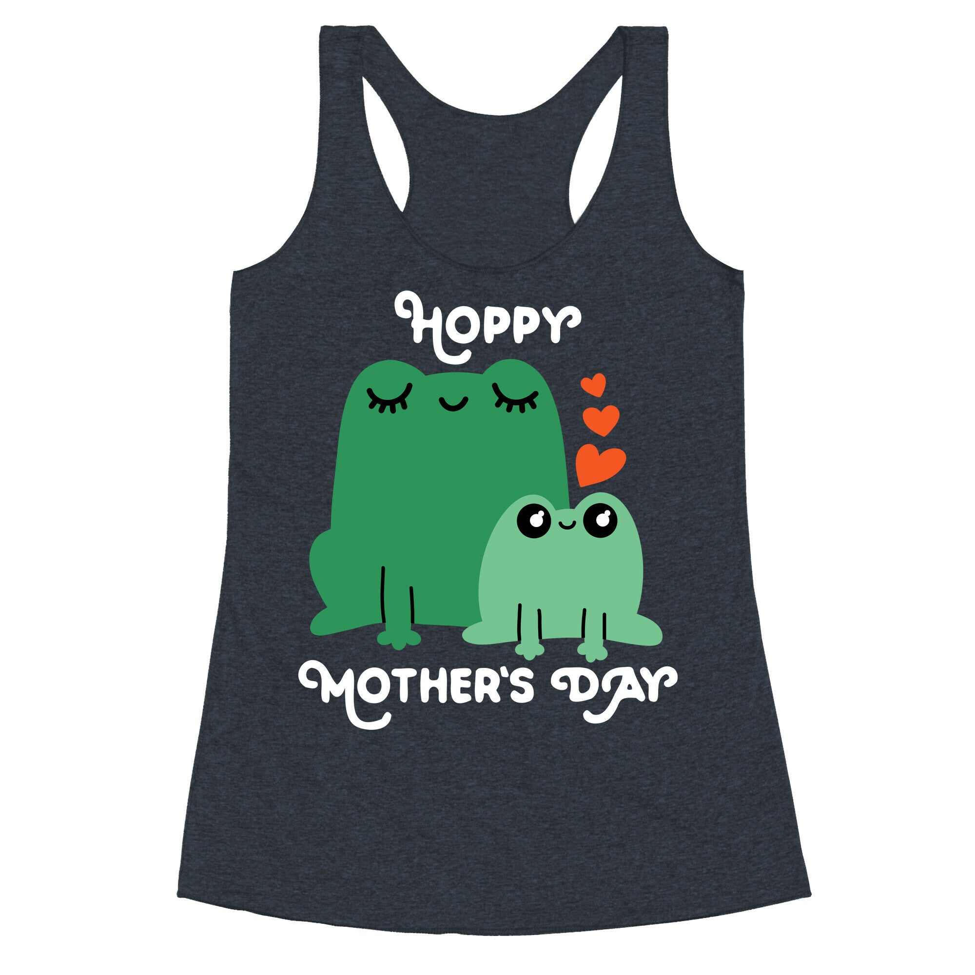 Hoppy Mother's Day Frogs Racerback Tank