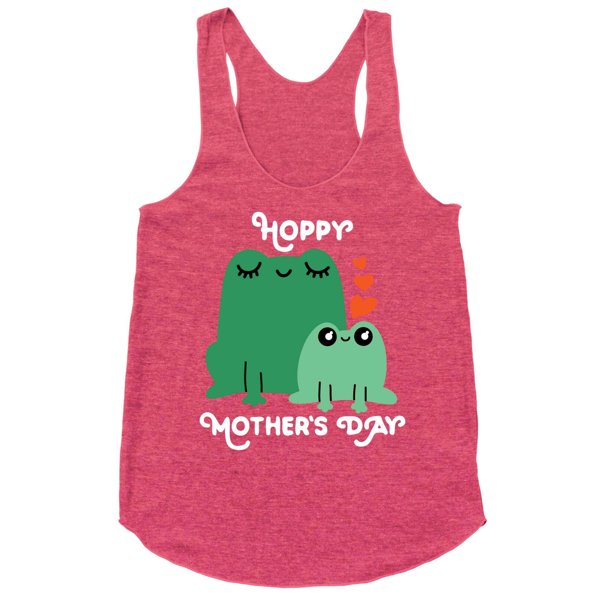 Hoppy Mother's Day Frogs Racerback Tank