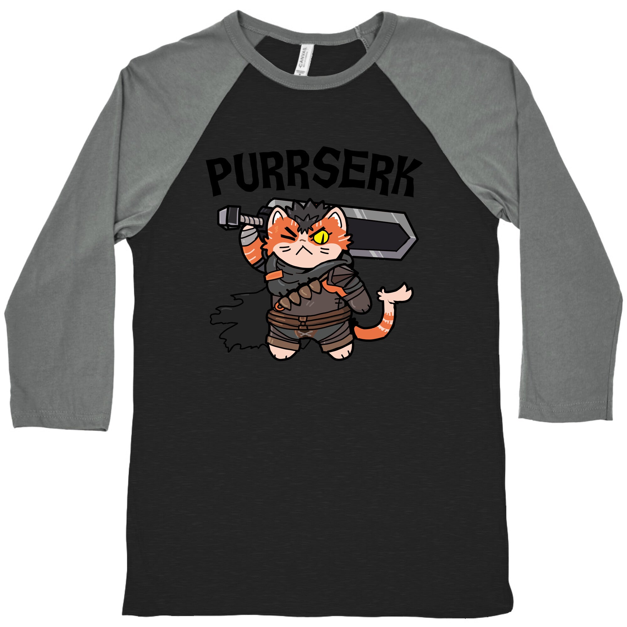 Purrserk Baseball Tee