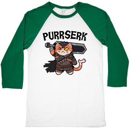 Purrserk Baseball Tee